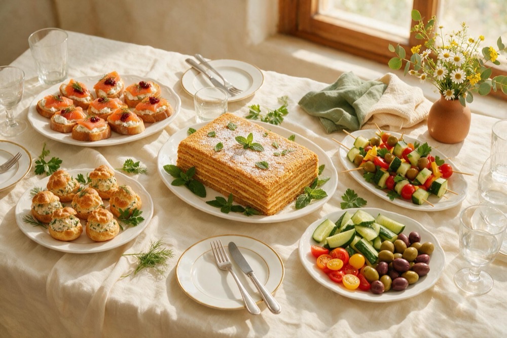 Gedeckte Tafel für ein Familienfest